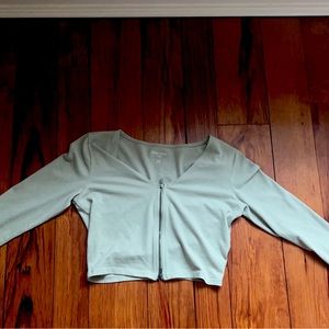 Hollister - Sage Green Crop Top